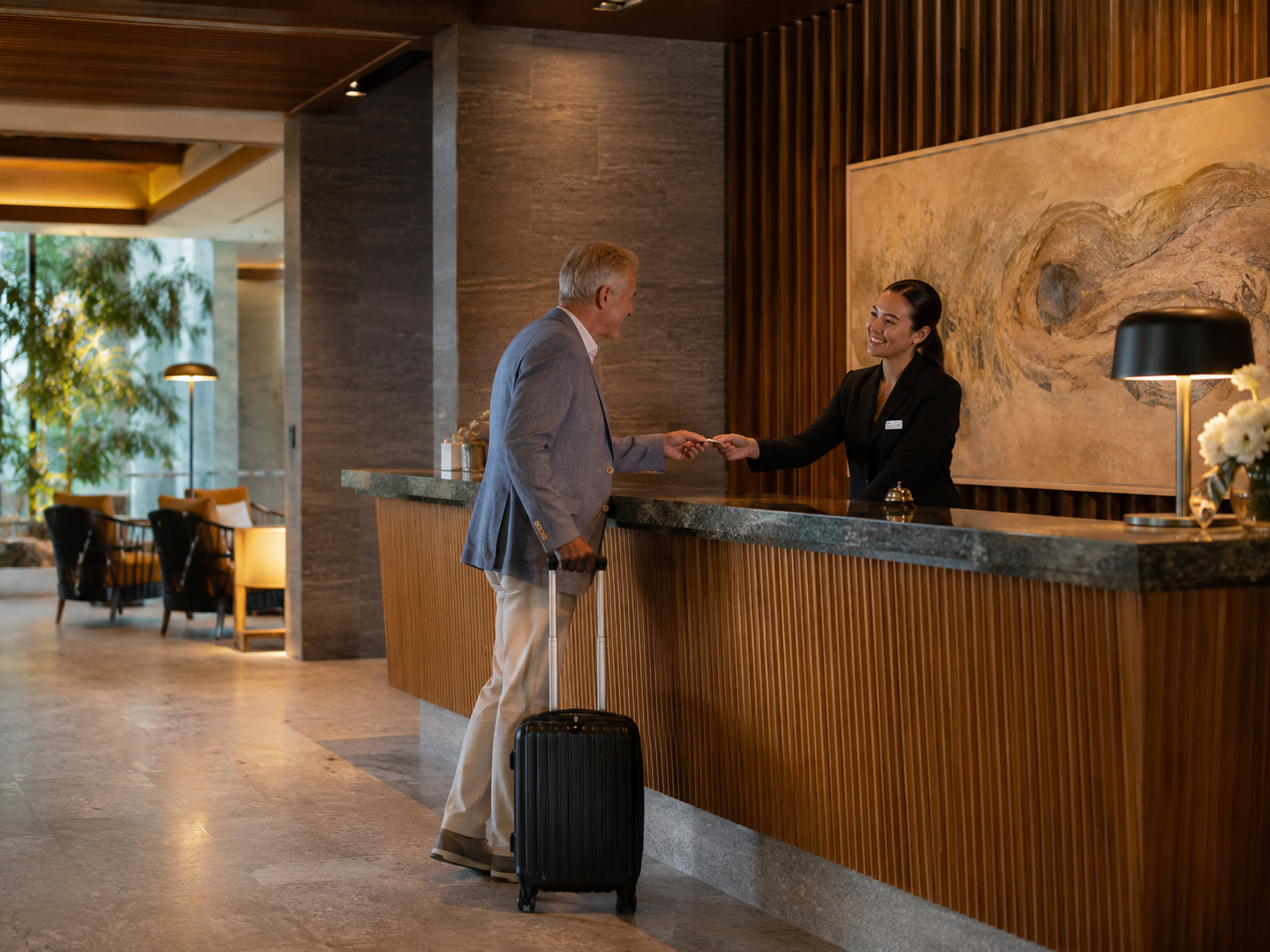 PacificKoru reception and guest service